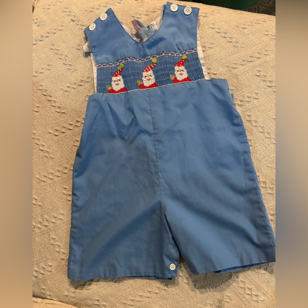 Blue Kids Bottoms with Santa Design